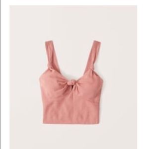 Abercrombie knot front cami